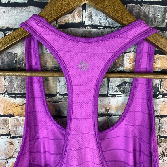 Athleta Purple Stripe Racerback Tank - Picture 4 of 7